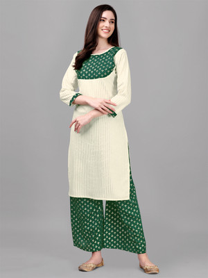 RIEKA Women Kurti Palazzo Set