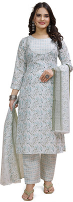 Dhavan Creation Women Kurti Pant Dupatta Set