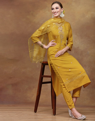 Skylee Women Kurta Pant Dupatta Set