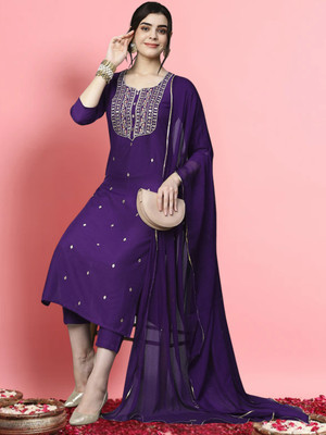 pinfit Women Kurti Pant Dupatta Set
