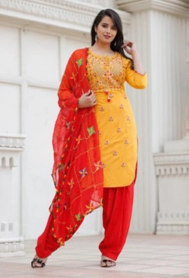 RR CREATION Women Kurta Patiala Dupatta Set