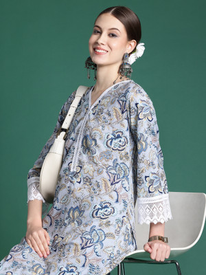 Indo Era Women Kurti Pant Set