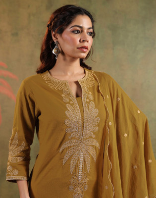Skylee Women Kurta Pant Dupatta Set