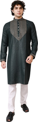 Qtsy Men Kurta Pyjama Set