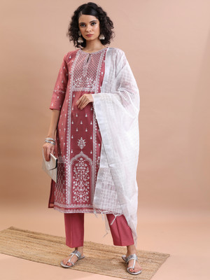 Vishudh Women Kurta Pant Dupatta Set
