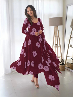 DHARMA ENTERPRISE Women Kurta Palazzo Dupatta Set