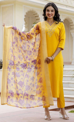 MOXTE Women Kurti Pant Dupatta Set