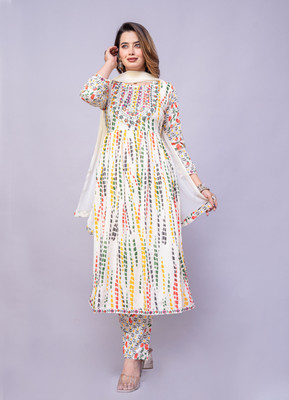 A K TEXTILE Women Kurti Pant Dupatta Set