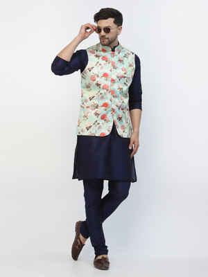 TS Lifestyle Men Kurta Churidar Ethnic Jacket Set