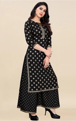 manan fashion Women Kurti Palazzo Set