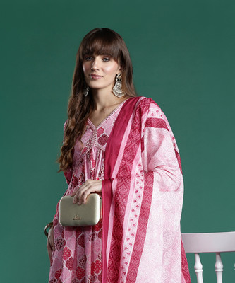 Indo Era Women Kurta Pant Dupatta Set