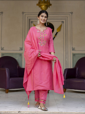 NAVLIK Women Kurta Pant Dupatta Set