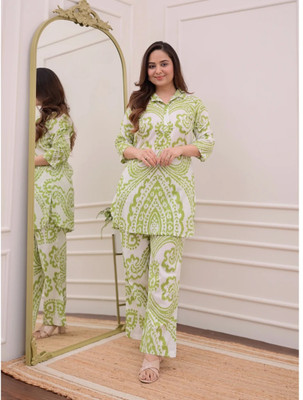 TREADMO Women Kurta Palazzo Set