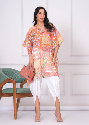 JC4U Women Kaftan Dhoti Pant Set