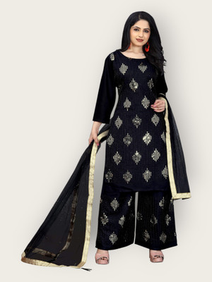 Parevadi Fashion Women Kurta Palazzo Dupatta Set