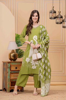 Highlight fashion export Women Kurta Pant Dupatta Set