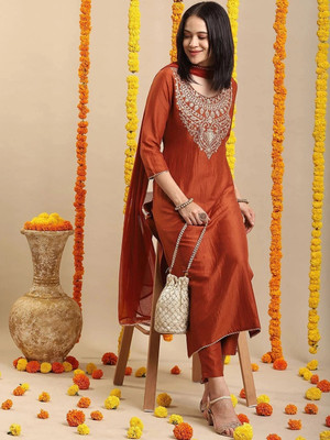 YAGNIK FASHION Women Kurta Pant Dupatta Set