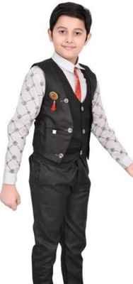 Spng Men Shirt Ethnic Jacket Set