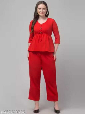 Tanushk Women Ethnic Top Palazzo Set