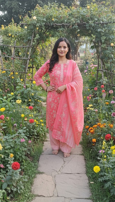 adyashakti Women Kurti Patiala Attached Dupatta Set