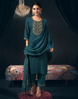 Skylee Women Kurta Pant Dupatta Set