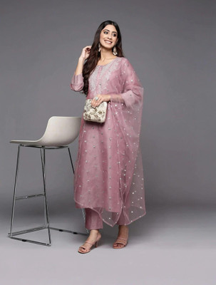 DISHWA FASHION Women Kurta Pant Dupatta Set
