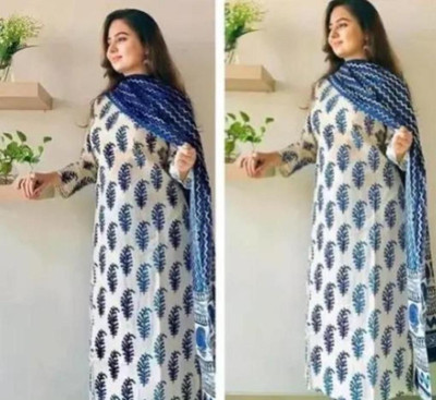 Om Enterprise Women Kurti Pant Attached Dupatta Set