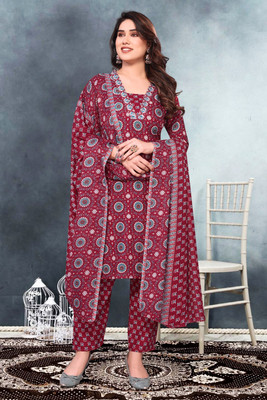 khodal creation Women Kurti Pant Dupatta Set