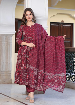 Light Daisy Women Kurti Pant Dupatta Set