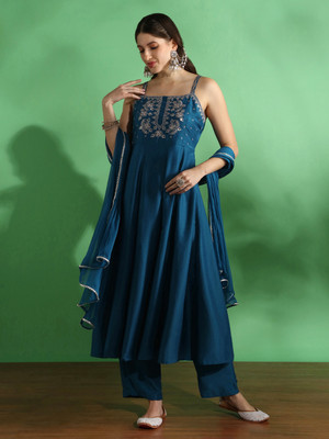 Globus Women Kurta Pant Dupatta Set