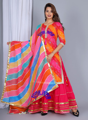 ELVISH JAIPUR Women Kurta Skirt Set