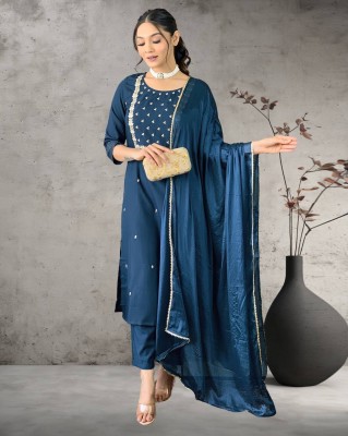 SAREEKART FAB Women Kurta Pant Dupatta Set