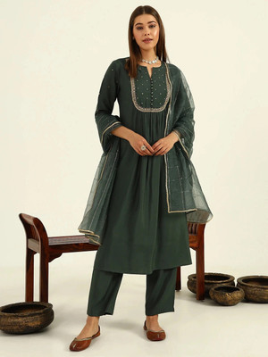 FIORRA Women Kurta Pant Dupatta Set