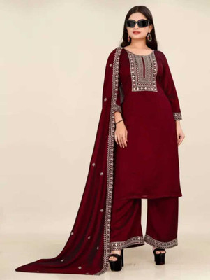 Harshiv Creation Women Kurti Palazzo Dupatta Set