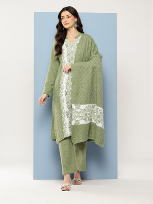 MUHURATAM Women Kurta Pant Dupatta Set