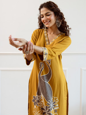 Indo Era Women Kurta Pant Set