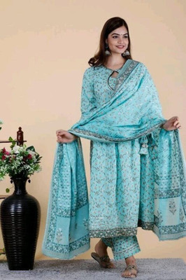 KRISHA CREATION Women Kurta Pant Dupatta Set