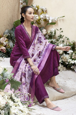 MOKOSH Women Kurta Pant Dupatta Set