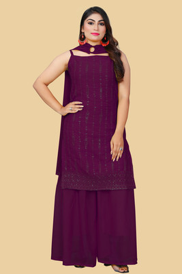 LH ENTERPRISE Women Kurta Palazzo Dupatta Set