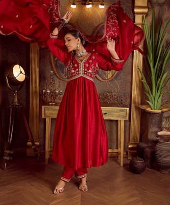 Indo Era Women Kurta Pant Dupatta Set