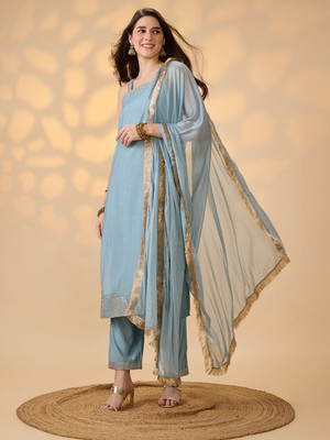 Globus Women Kurta Pant Dupatta Set