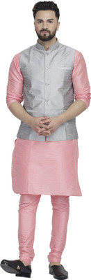 B BEN Men Kurta Pyjama Ethnic Jacket Set