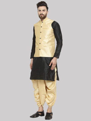 Royal Kurta Men Kurta Dhoti Ethnic Jacket Set