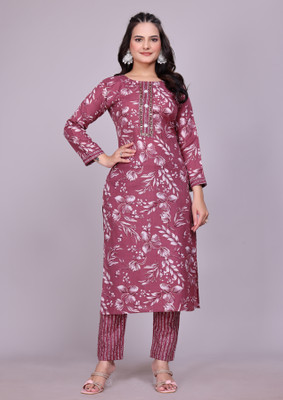 LUCK FASHOIN Women Kurti Pant Set