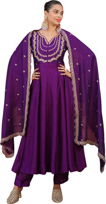 EMBOIRDERYFAB Women Kurti Pant Dupatta Set