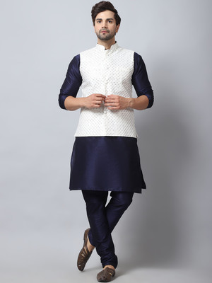 B BEN Men Kurta Pyjama Ethnic Jacket Set