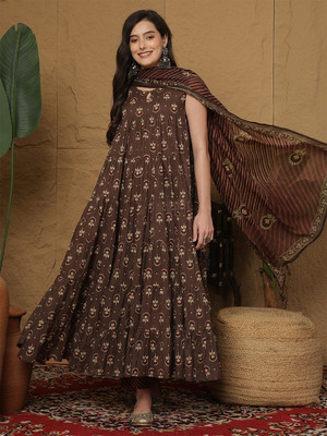 Gulmohar Jaipur Women Kurta Pant Attached Dupatta Set