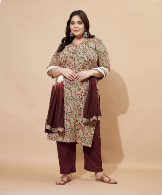 VBUYZ Women Kurta Pant Dupatta Set