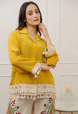 Glamour Empire Shirt Palazzos Co-ords Set