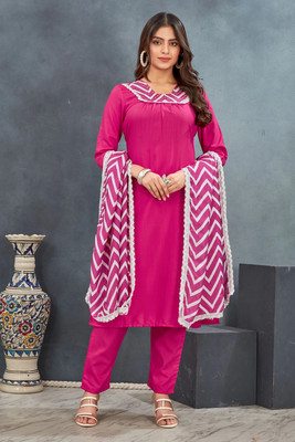 Visoka Women Kurti Pant Dupatta Set